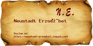 Neustadt Erzsébet névjegykártya